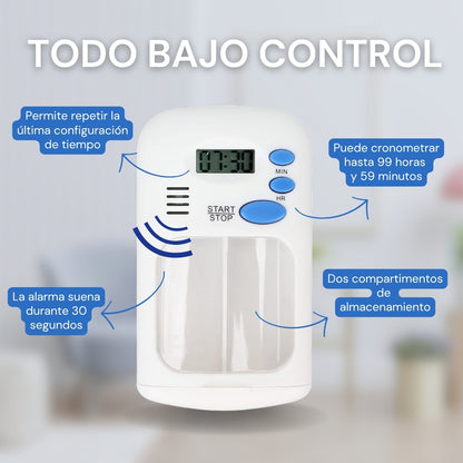 Pastillero Portátil con Alarma